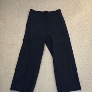 Theory Midnight Navy Blue Cropped Trousers